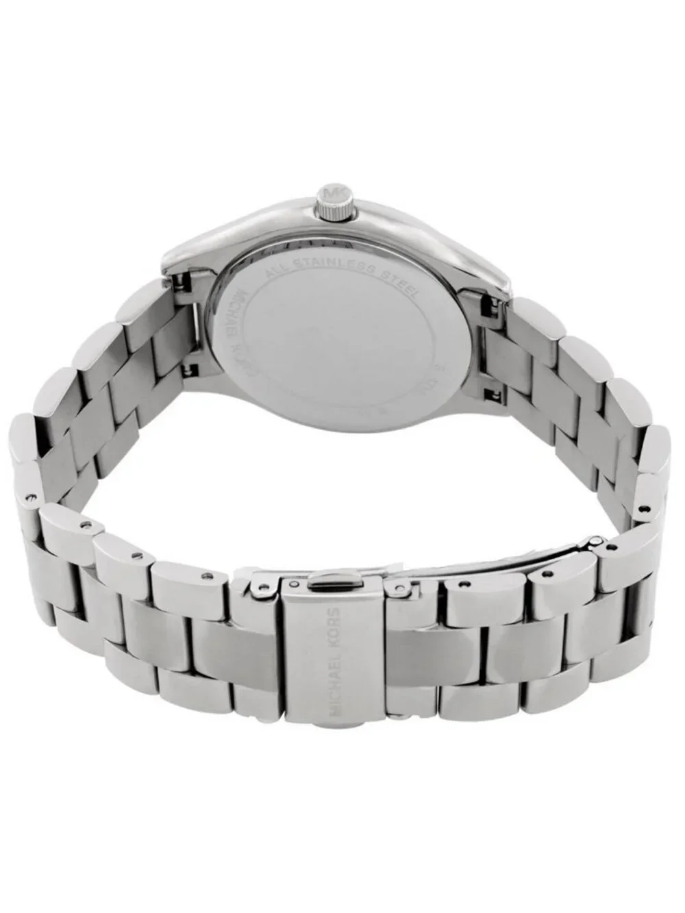 NWT Michael Kors Slim Runway Quartz Silver Dial Ladies Watch Set